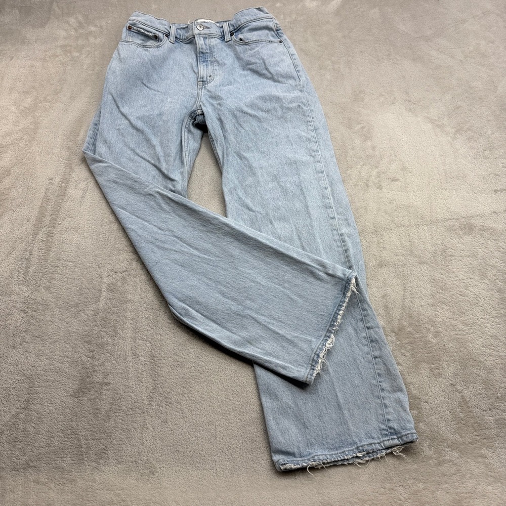 Abercrombie & Fitch 90s Relaxed Jeans Womens 29/8S High Rise Frayed Retro Y2K